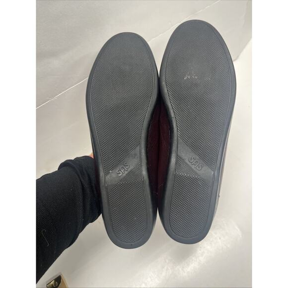 SAS Simplify Women’s 10N Red Leather Loafers Flats Tripad Comfort Shoes - Picture 14 of 14